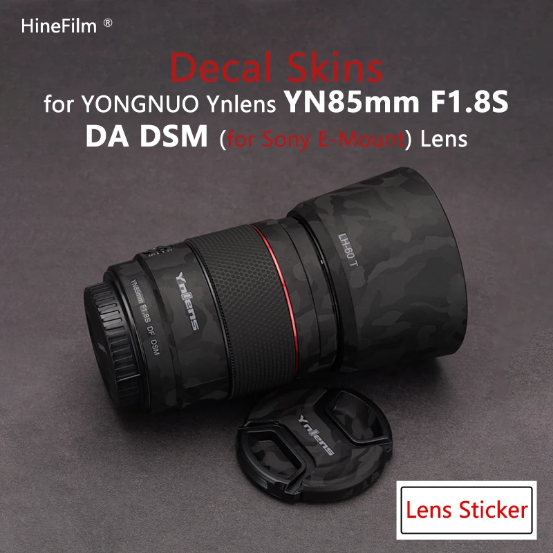Ynlens Yn85 F1.8S Fe Mount Lens Wrap Stickers Premium Decal Skin Per Yongnuo 85Mm F1.8S Df Dsm Lens Protector Cover Film