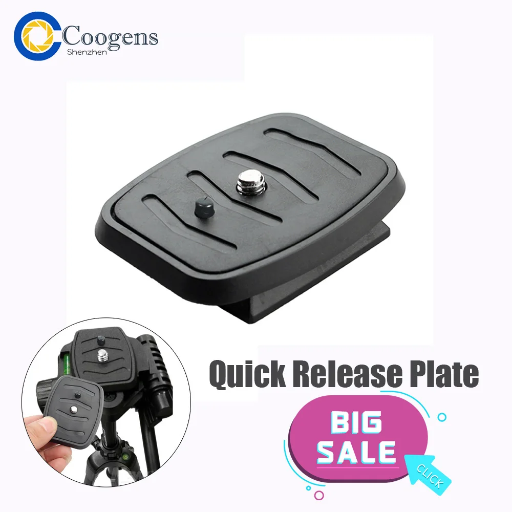 Piastra A Sgancio Rapido Adattatore Per Vite Testa Di Montaggio Monopiedi Per Treppiede Per Velbon Ex-638Cx-888Cx-460Cx-460Cx-470Cx-570Cx-690 Cx-444 D