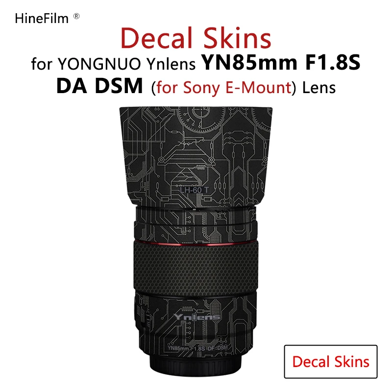 Ynlens 85 F1.8S Fe Mount Lens Sticker Decal Skin Per Yongnuo Yn 85Mm F1.8 S Df Dsm Fe Mount Lens Protector Coat Wrap Cover Case