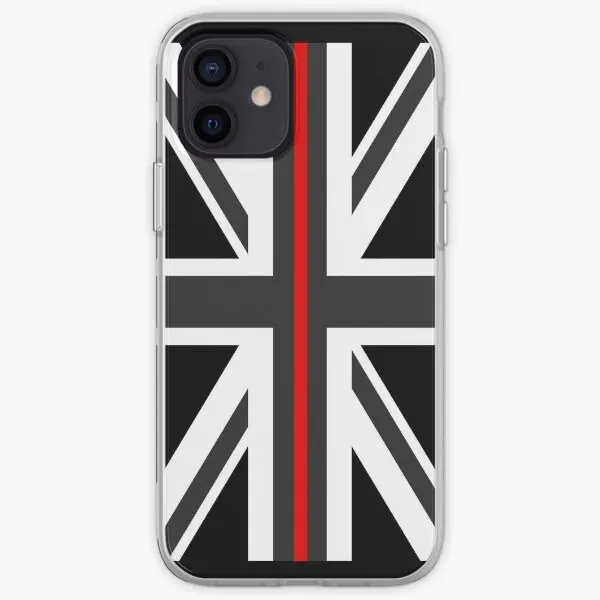 Sottile Red Line Union Jack Uk Flag Custodia Per Telefono Iphone Personalizzabile Per Iphone X Xs Xr Max 6 6S 7 8 Plus 11 12 13 14 Pro Max Mini