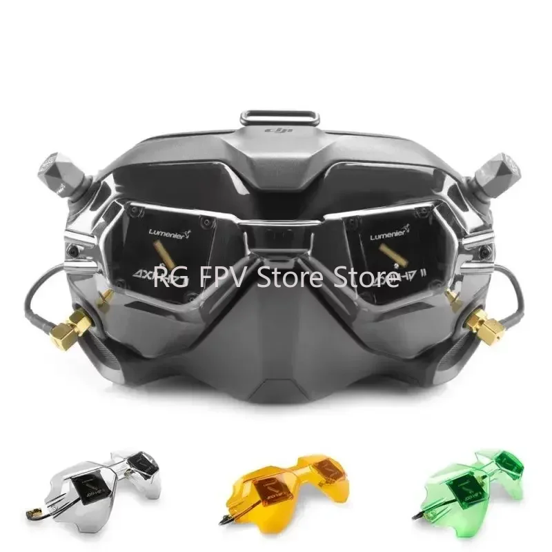 Lumenier Axii Hd 2 Patch Visor 5.8Ghz 8.4Dbi Con Axii Hd 2 Stubby Lhcp Antenna Combo Set Per Dji Digital Hd Goggles Rp-Sma