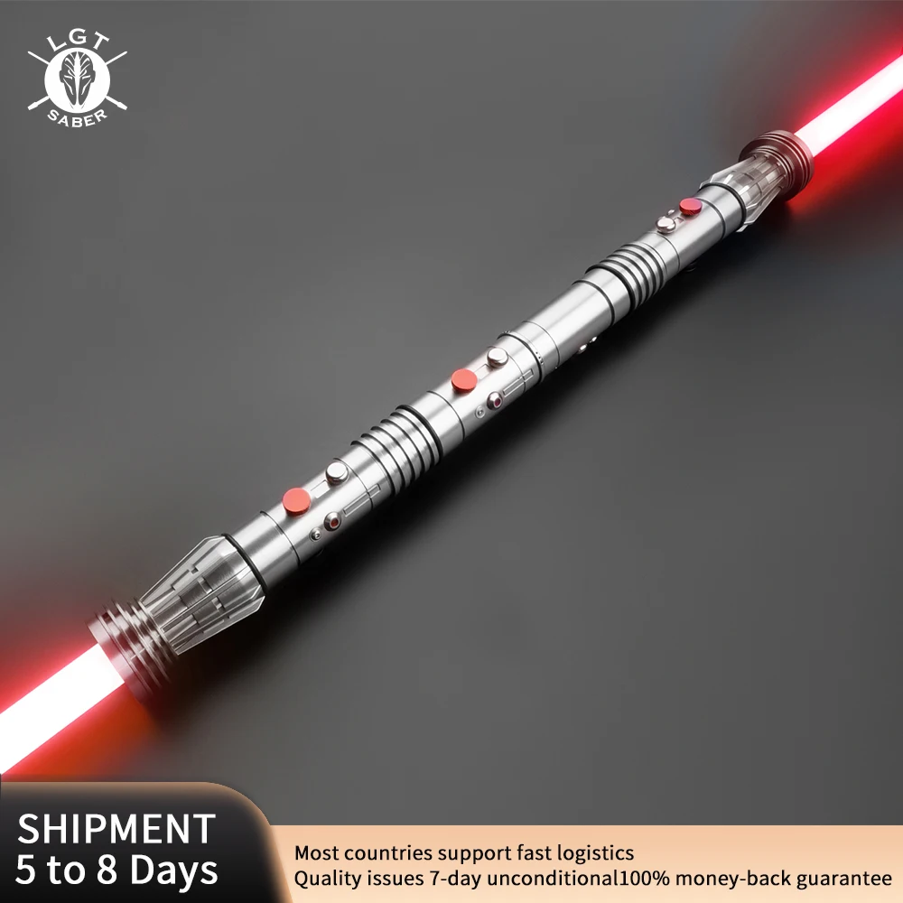 Laser Saber Darth Maul Lightsaber Sensitive Smooth Swing Heavy Dueling Laser Sword Metal Hilt Con 16Rgb Sound Fonts Proffie2.2