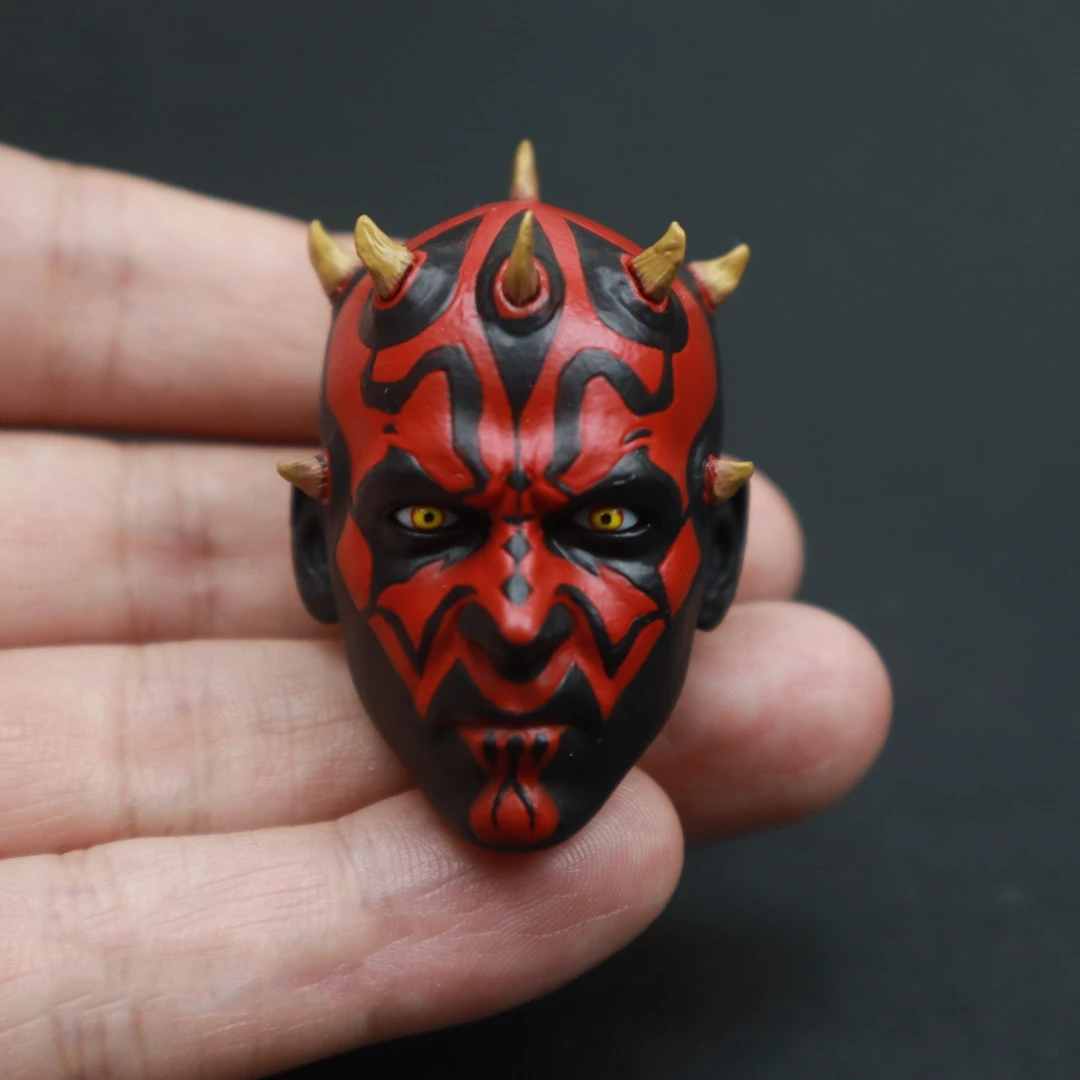 1/6 Scala Darth Maul Sith Lord Head Carving Model Fit 12 Pollici Tbleague Phicen Body Action Figures Giocattoli Per Hobby Collect