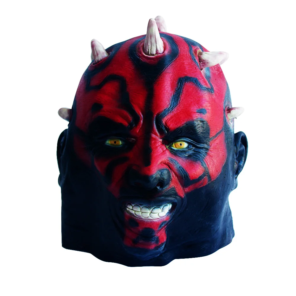 Phs Darth Maul Helmet, Cosplay Latex Mask Halloween Christmas Party Gift, Cosplay Per Bambini, Giocattoli Per Adulti