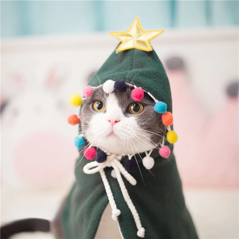 Natale Halloween Cat Cape Dress Funny Cat Superman Clothes Mantello Costume Pet Supplies Kitten Accessori Articoli