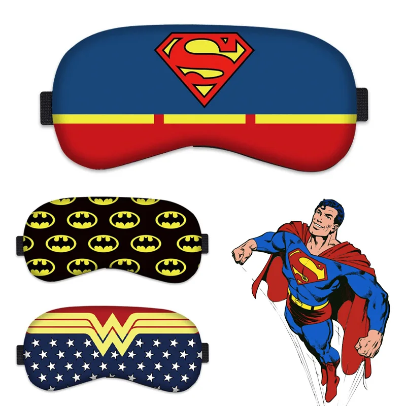 Superman Batman Sleeping Mask Men Sleeping Blindfold Soft Eye Masks Creative Eye Cover Maschera Maschile Eyeppatch Nap Health Eye Cover