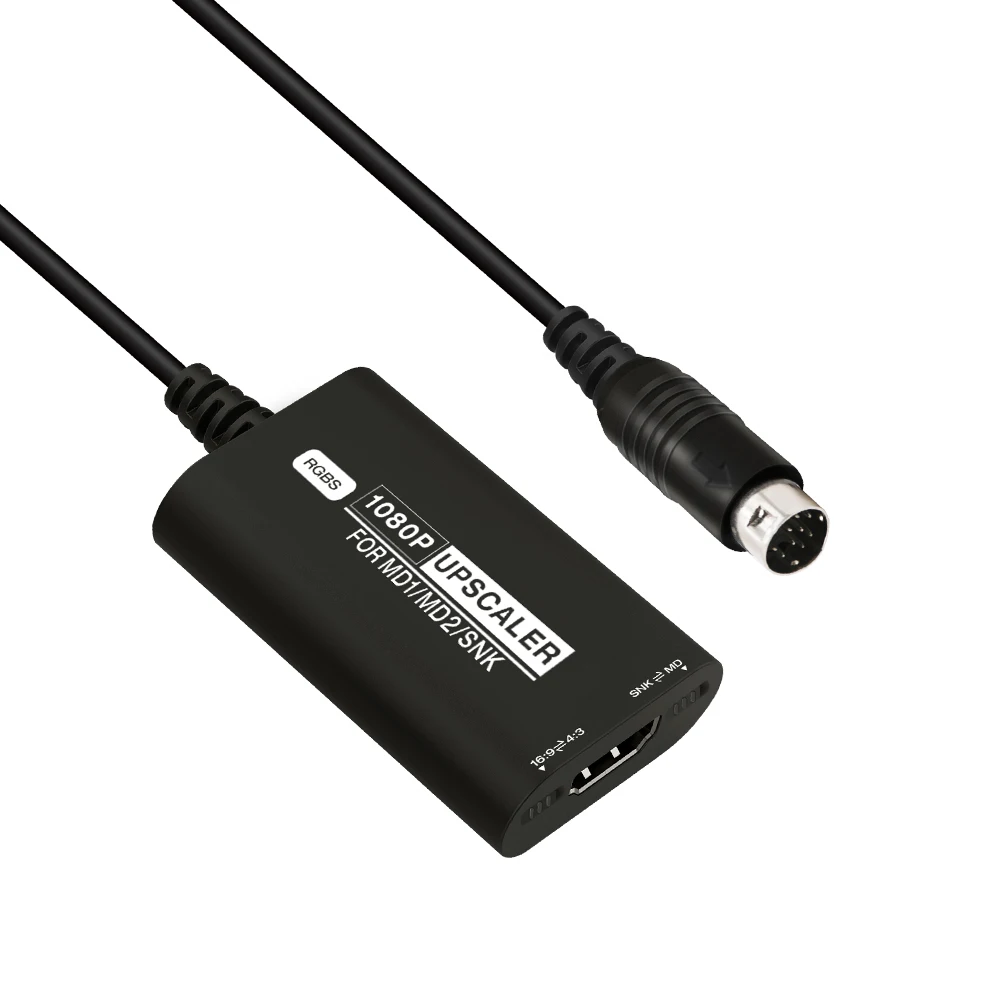Video Audeo Converter Rgbs Upscaler Per Sega Mega Drive 1 2 Sega Genesis 1/2 E Snk Neo Geo Retro Console Di Gioco 1080P