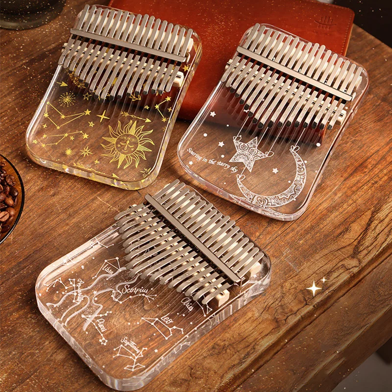 Hluru Professional Kalimba 17 21 Key Thumb Piano 17 21 Key Kalimba Acrilico Thumb Pianoforte Tastiera Strumento Musicale