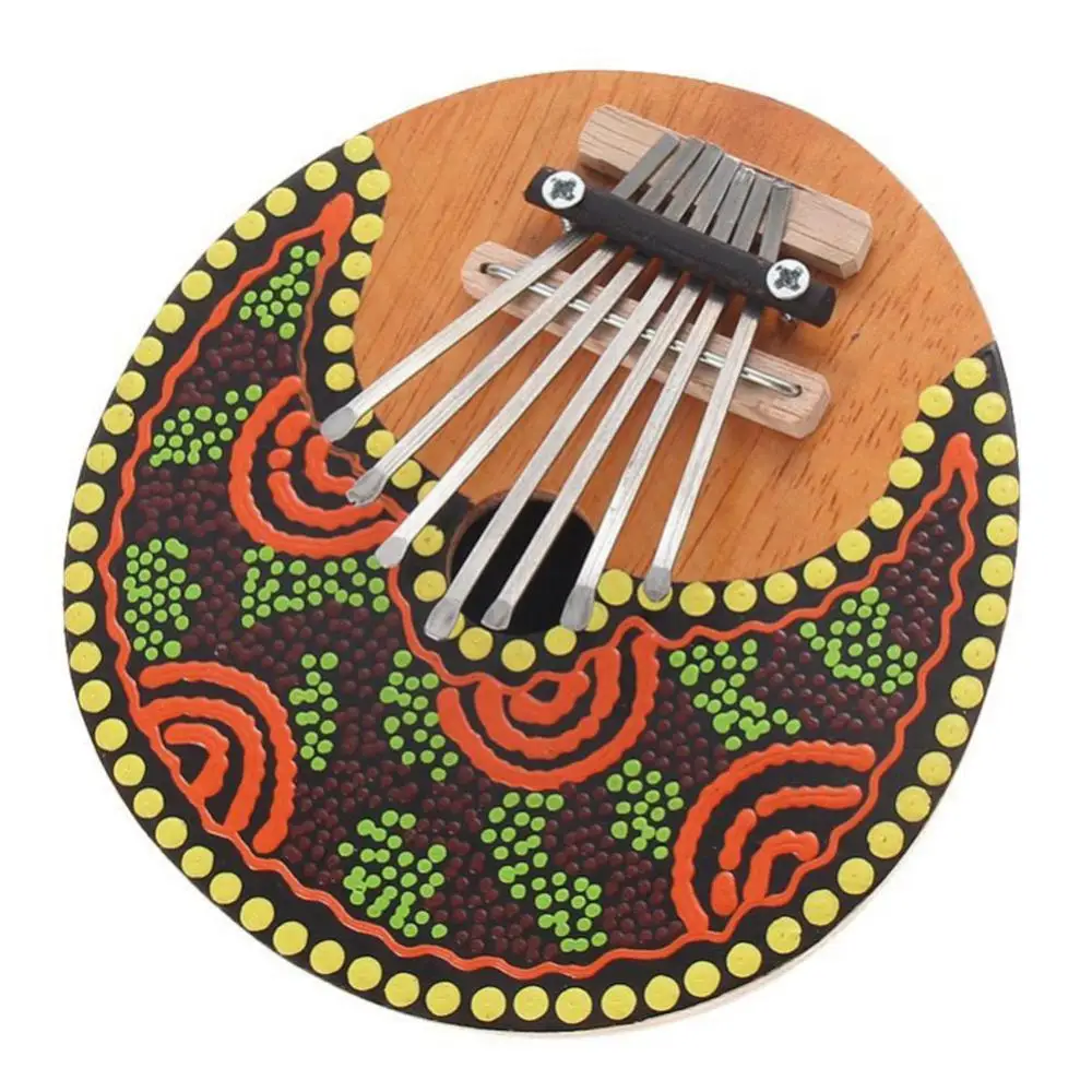 7 Tasti Guscio Di Cocco Pollice Pianoforte Adulti Bambini Kalimba Pollice Pianoforte Dito Pianoforte Colorato Dipinto A Mano Pollice Pianoforte Musica