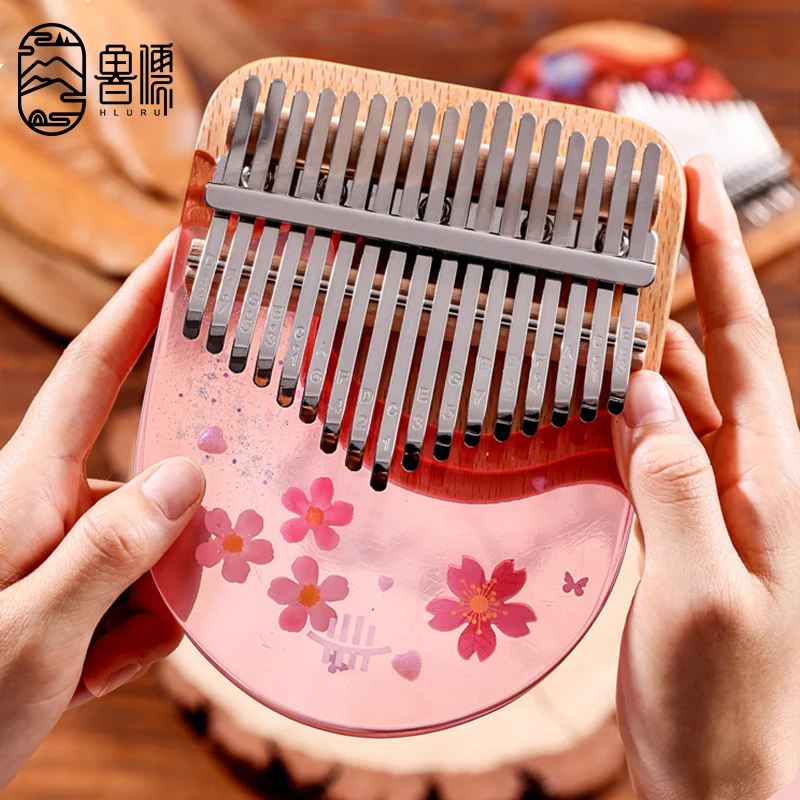 Hluru Kalimba 17 Key 21 Key Professional Thumb Piano Kalimba Mold Keyboard Strumento Musicale Thumb Piano Regalo Di Natale