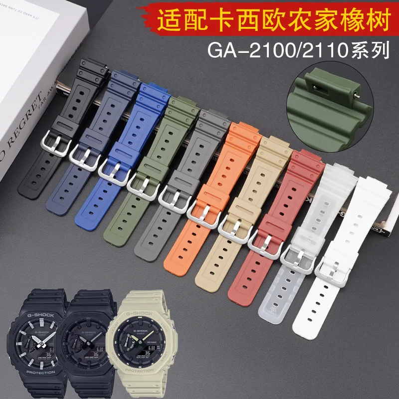 Sgancio Rapido Per Casio G-Shock Ga-2100 Ga-2110 Braccialetto Di Ricambio Per Cinturino Da Polso In Resina Trasparente Ga 2100 Per Uomo Donna