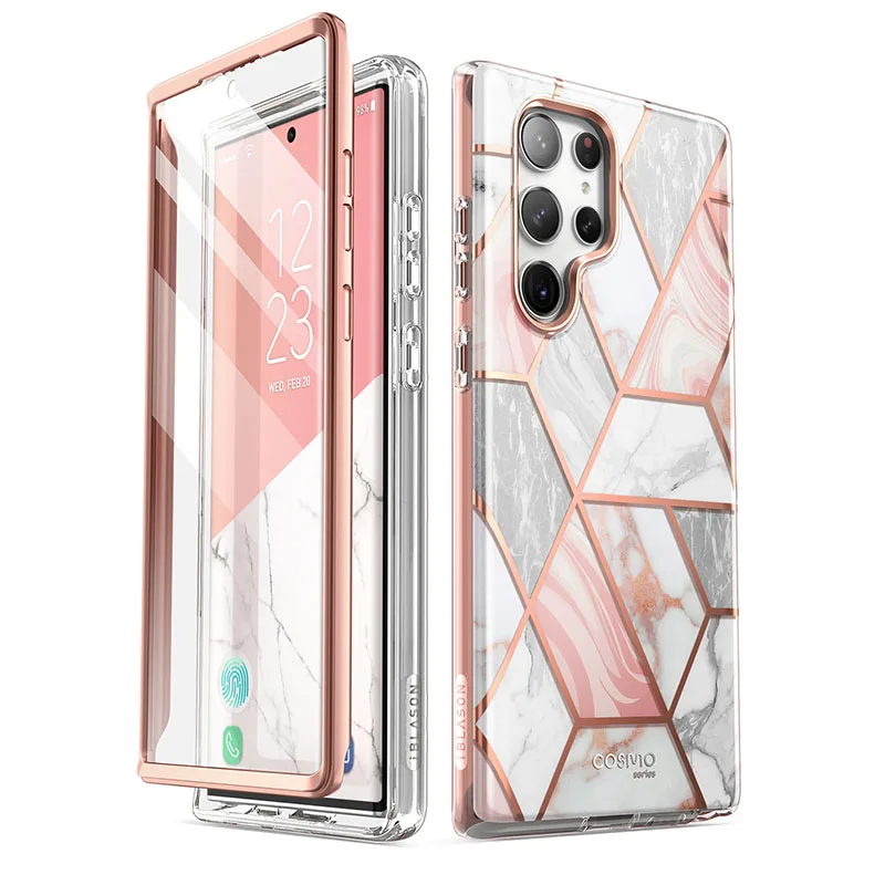 Per Samsung Galaxy S23 Ultra Case 6.8 "(2023 Release) I-Blason Cosmo Slim Elegante Custodia Protettiva Con Protezione Dello Schermo Integrata