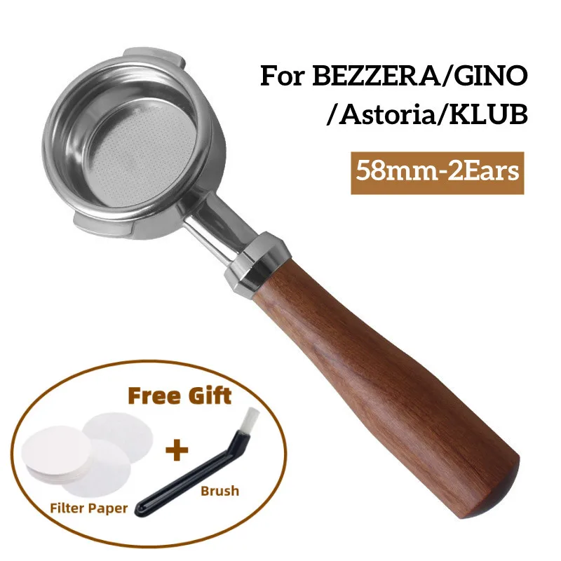 Cestello Portafiltro Senza Fondo Per Caffè, Accessori Per Macchine Per Caffè Espresso Di Ricambio, Barista, Bezzera, Astoria, Klub, Gino, 58Mm
