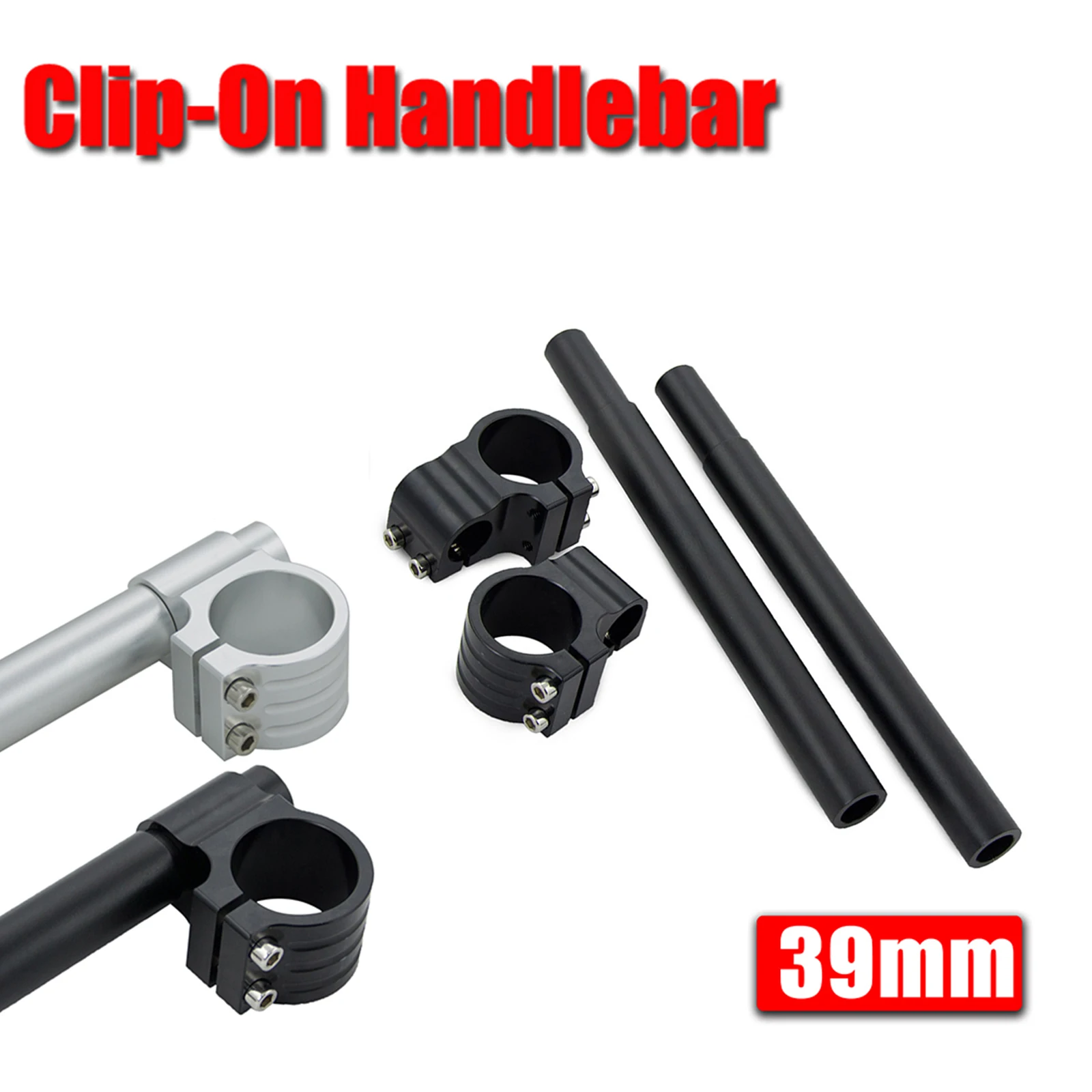 39Mm Moto Clip Ons Manubri Per Harley Sportster 883 1200 Xr 1200 Dyna Super Glide Fxr Fat Bob Low Rider Switchback