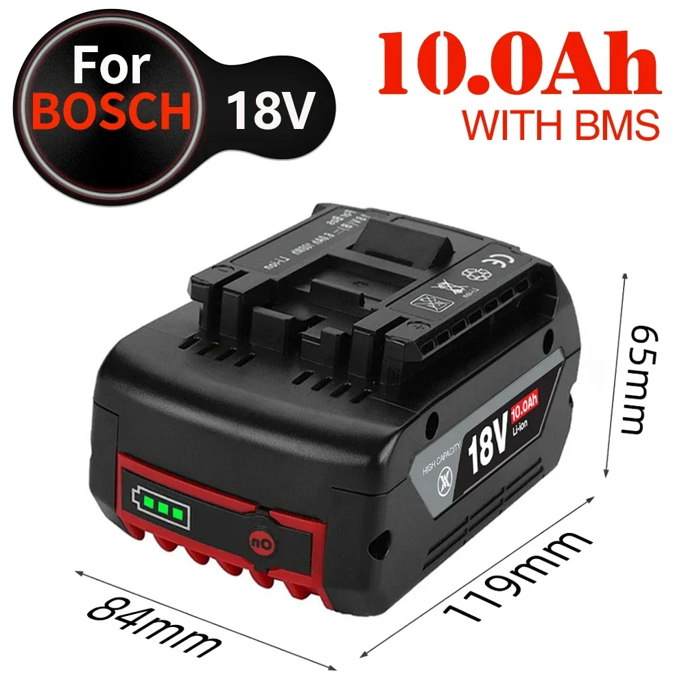 Batteria 18V 10.0Ah Originale Per Bosch 18V Professionale Gba Gbh Gsr Gsb Bat618 Bat619 Bat607 Bat609 Bat620 Batteria Di Ricambio