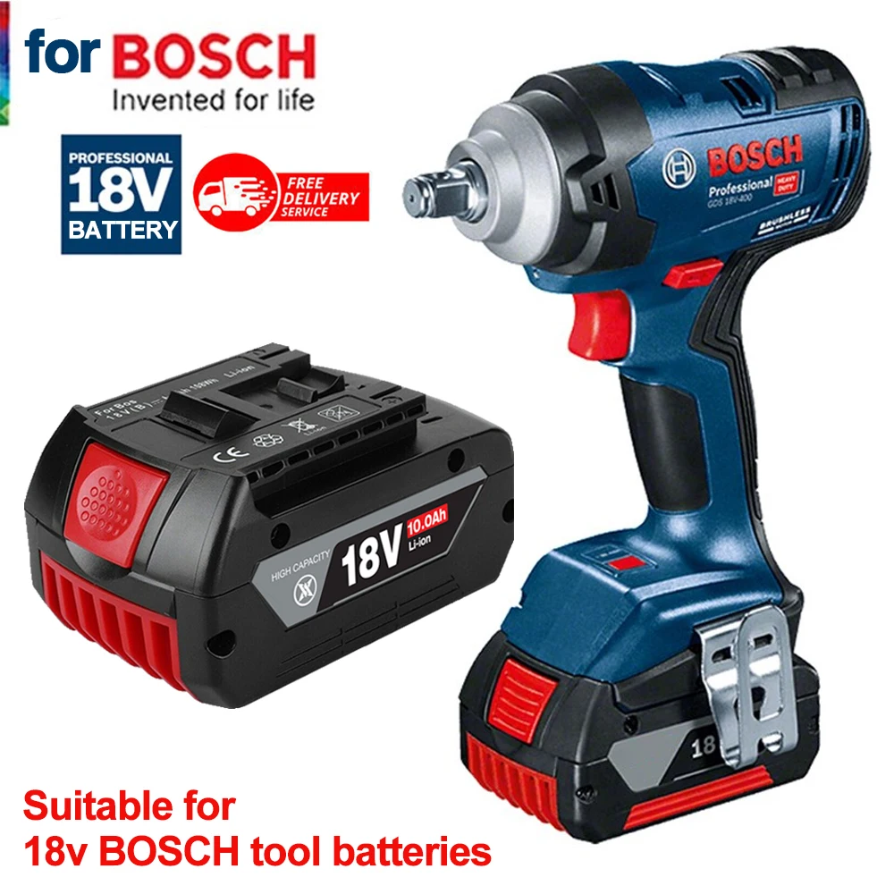 Per Bosch Autentico 18V Bat609 Bat610 Per Bosch 18V Professionale 18V Batteria Agli Ioni Di Litio Trapano Batteria Gba18V Gsr18V Bat618 Bat619