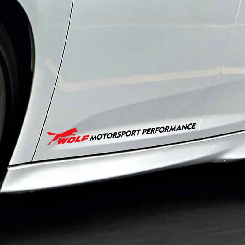 1 Paio Di Personalizzazione Wolf Motorsport Performance Car Door Sticker Per Ford Focus 2 Focus 3 Mondeo Fiesta Kuga Mk2 Mk3