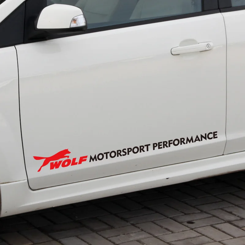 5 Paia Di Personalizzazione Wolf Motorsport Performance Adesivi Per Porte Auto Decalcomania Per Ford Focus 2 Fiesta Mondeo Kuga Fusion Mustang