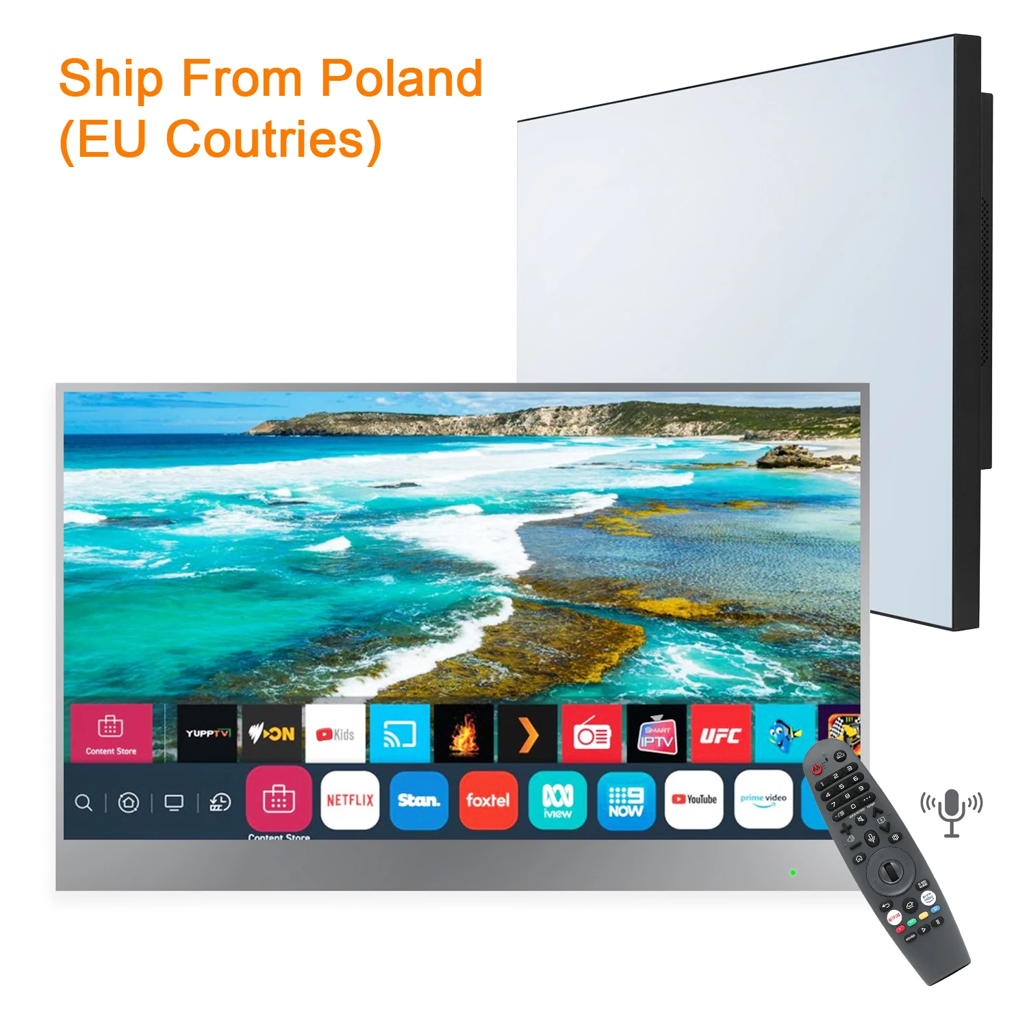 22 "Smart Mirror Tv Impermeabile Per Bagno Webos Shower Android Wifi Television Dvb Atsc Magic Vanishing Mirror Tv Soulaca