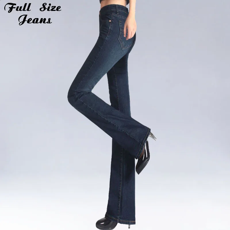 Jeans Moda Donna Primavera Slim Fit 2Xl 90'S Flare Jeans Vita Media Stretch Skinny 4Xl 5Xl Xs 6Xl 2Xl 90'S Abbigliamento Donna