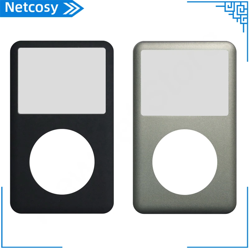 Parte Di Ricambio Del Coperchio Dell'Alloggiamento Della Piastra Anteriore In Metallo Per Apple Ipod Classic A1238 80Gb 160Gb 120Gb Con Vista In Vetro
