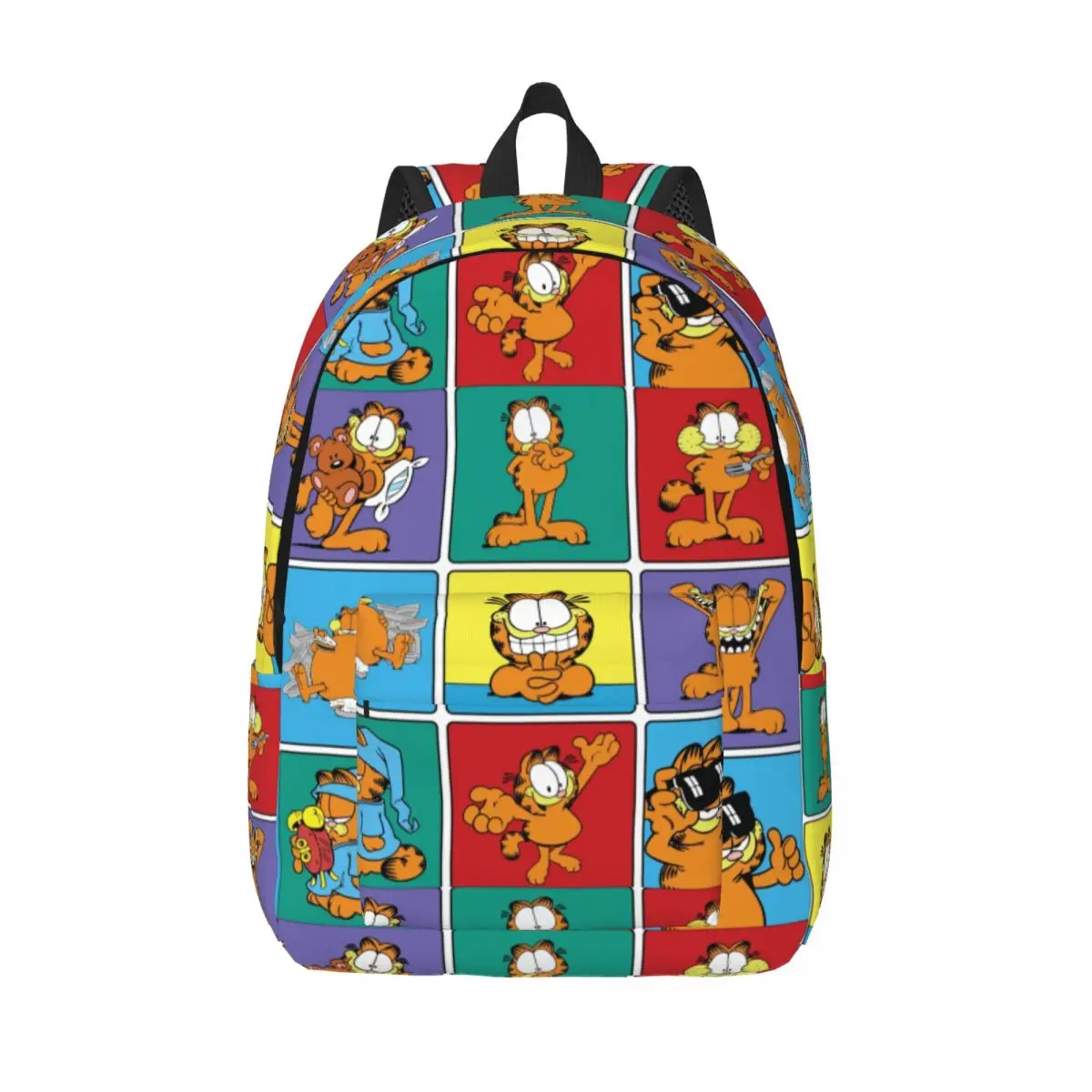 Garfields Cat Funny Meme Canvas Zaini Per Uomo Donna Water Resistant School College Cartoon Comic Bag Stampa Bookbag
