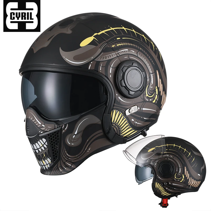 Cyril Custom Dirt Bike Helmet Regali Gratuiti Supporto Per Fotocamera Racing Casco Moto Scorpion Casco Combinazione Mento Rimovibile Dot