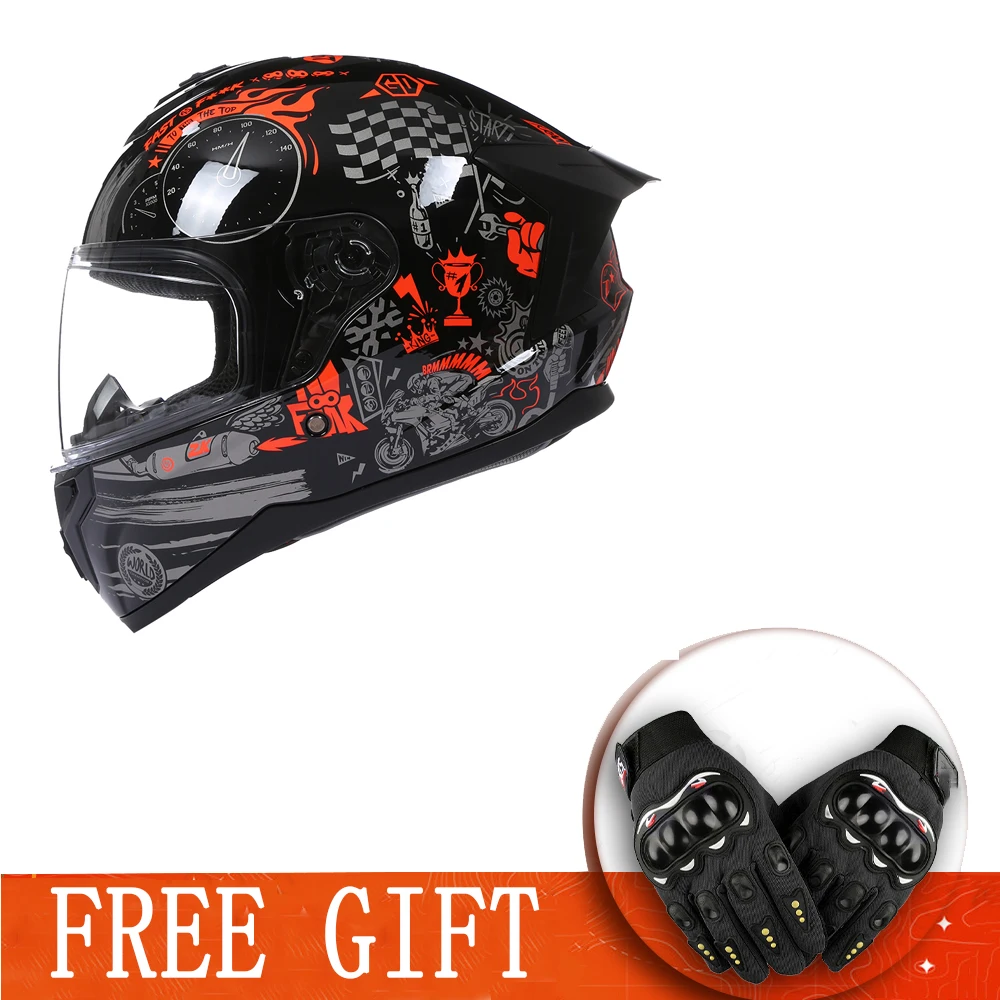 Casco A Lente Singola Integrale Moto Casque Dot Ece Approvato Racing Vintage Cascos Para Moto Scorpion Casco Cascos Capacetes