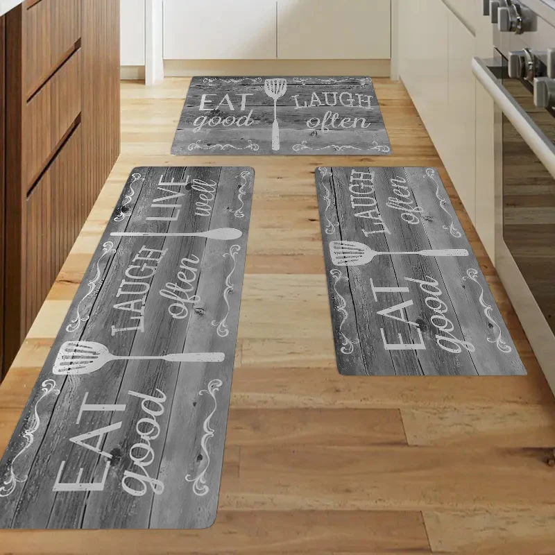 Eenvoudige Woondecoratie Tapijt Houtnerf Afdrukken Vloermat Woonkamer Veranda Entree Gang Badkamer Balkon Antiscivolo Deurmat