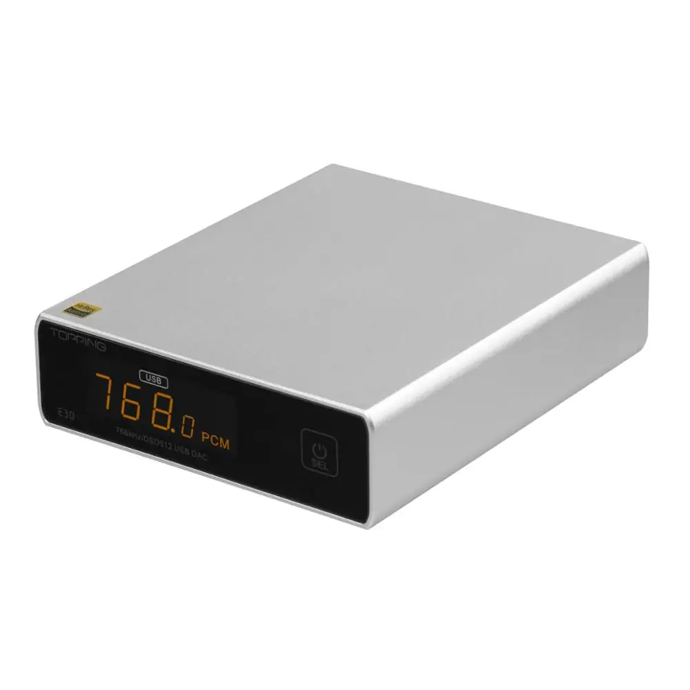 Topping E30 Dac Hi-Res Ak4493 32Bit/768Khz Dsd512 Hifi Xmos Xu208 Decoder