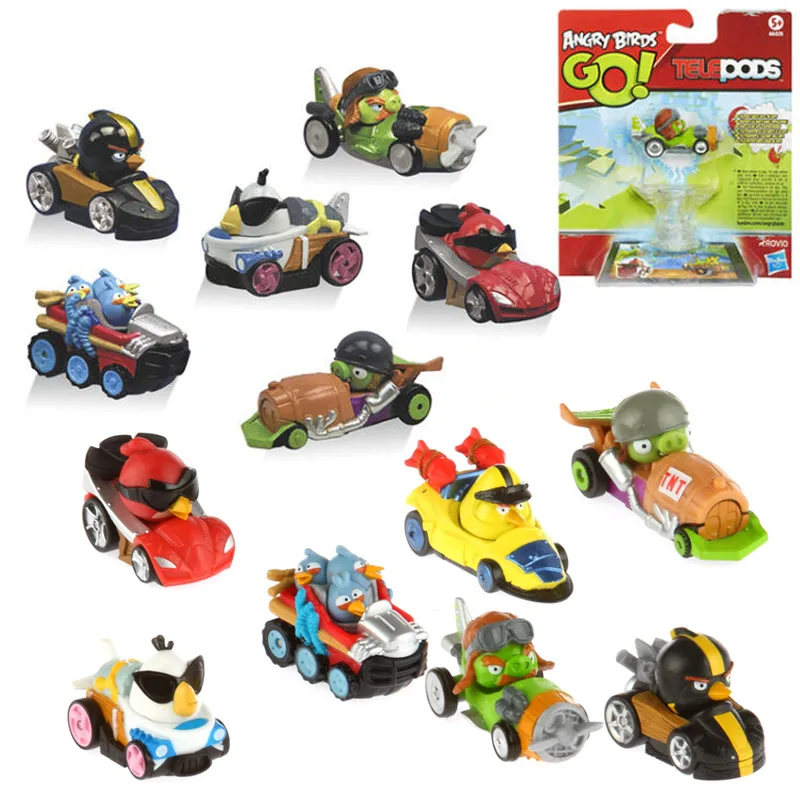 Angry Bird Karts Telepods Retoy Figures Angrybirds Go Games Doll Action Figure Ornamenti Da Tavolo Da Collezione Giocattoli Per Bambini