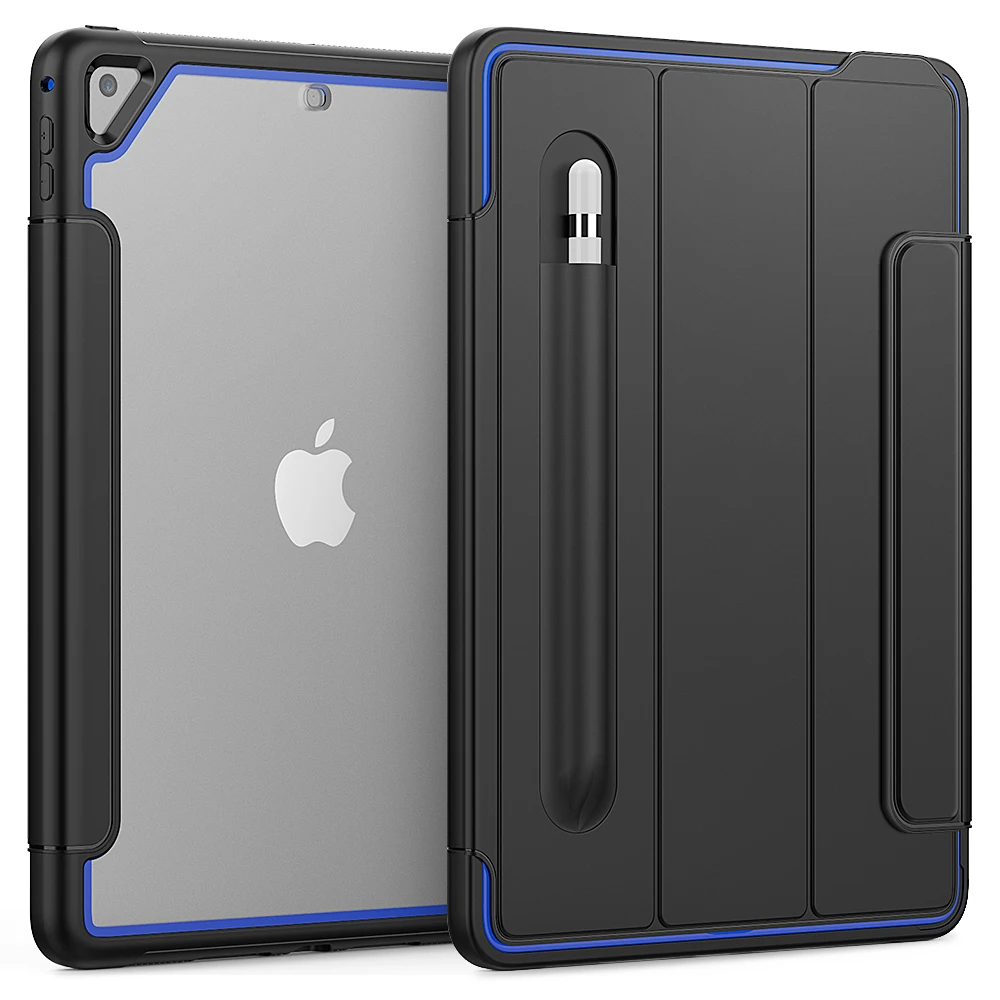 Smart Case Per Ipad Air 2 Funda Pencil Cover Per Ipad 6 Custodia Stand Shell Specchio Touch Screen Per Ipad Air 2 A1566 A1567