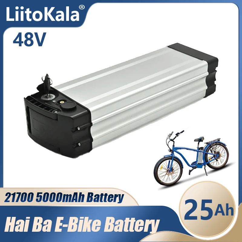 Liitokala 21700 48V 25Ah Haiba Ebike Batteria Per Cmacewheel Gw20 Shengmilo Mx20 Pieghevole Fat Tire Snow Bike Bicicletta Elettrica