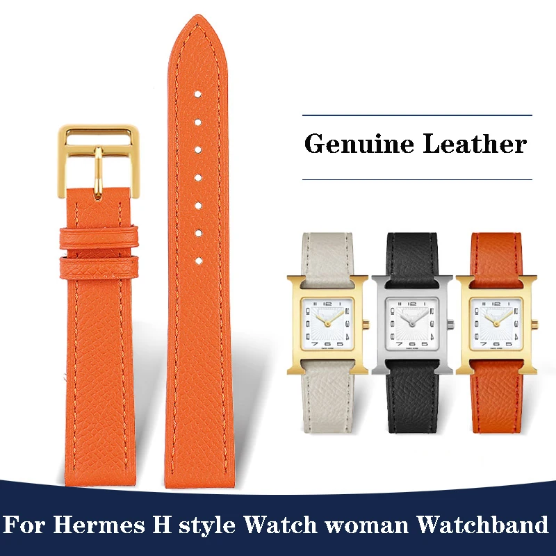 Cinturino In Vera Pelle L'Orologio È Adatto Per L'Orologio Hermes H Per Cinturino Donna 14Mm 16Mm 18Mm Alla Moda Confortevole Morbido