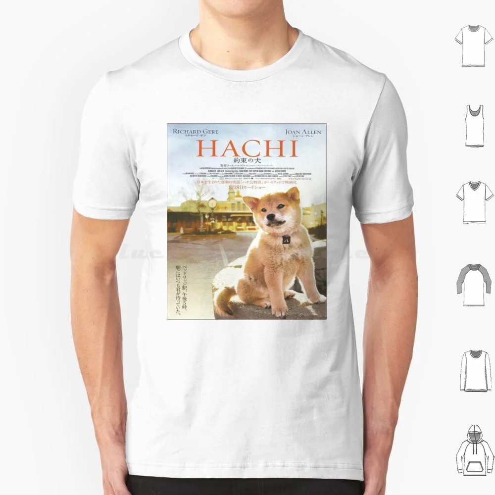 Hachi : A Dog Tale ( 2009 ) Movie T Shirt 6Xl Cotton Cool Tee A Dogs Tale Movie A Dogs Tale Film Hachiko Movie Hachiko