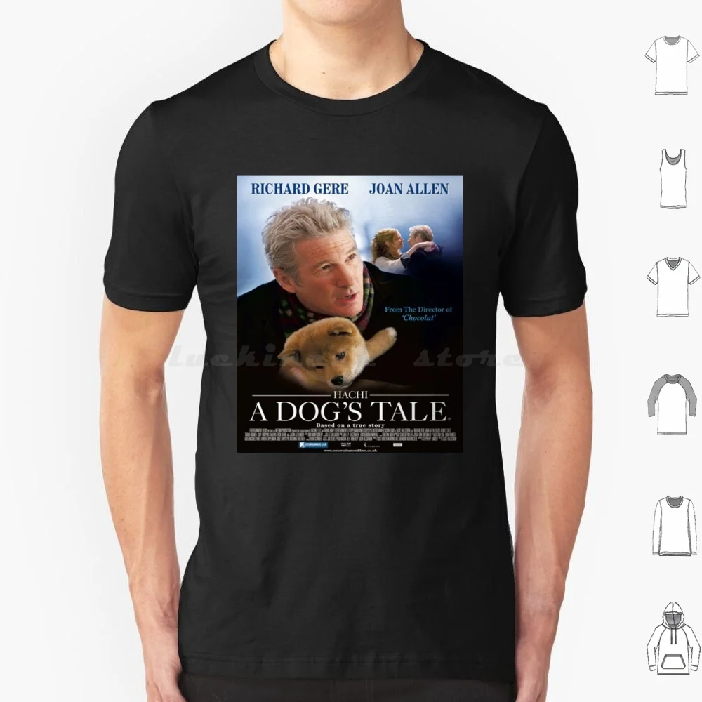 Hachi : A Dog Tale ( 2009 ) Movie T Shirt Big Size 100% Cotone A Dogs Tale Movie A Dogs Tale Film Hachiko Movie Hachiko