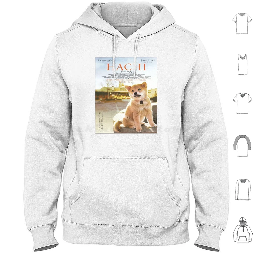 Hachi : A Dog Tale ( 2009 ) Movie Hoodies Manica Lunga A Dogs Tale Movie A Dogs Tale Film Hachiko Movie Hachiko