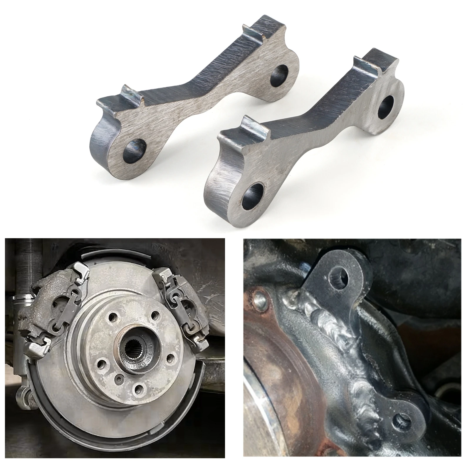 Bevinsee Steel Drift Twin Pinze Freno Adattatori Weld-On Per Bmw E36 E46 328I 328Ci M3 Bracci Posteriori
