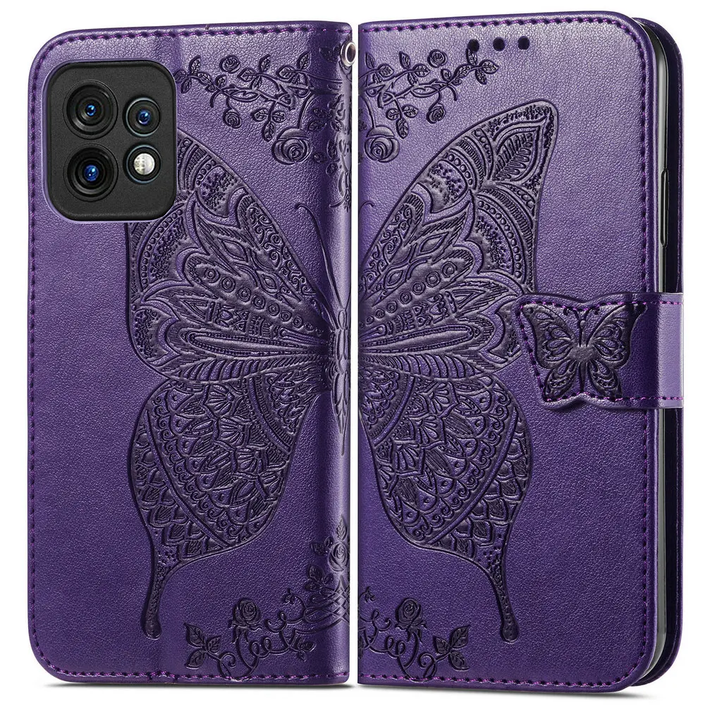 Per Motorola Edge 40 Pro 30 Fusion 20 Lite 5G Flip Case Portafoglio Farfalla Leather Shell Moto X40 Pro X30 S30 X 30 Neo Ultra Capa