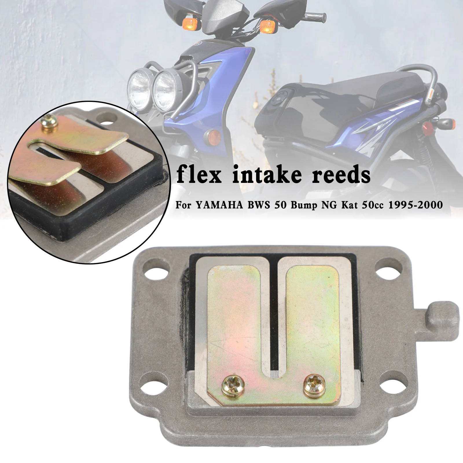 Areyourshop Valvola Reed Per Yamaha Bws 50 Bump Ng Kat 50Cc 1995-2000 3 Vle361000 Accessori Motore