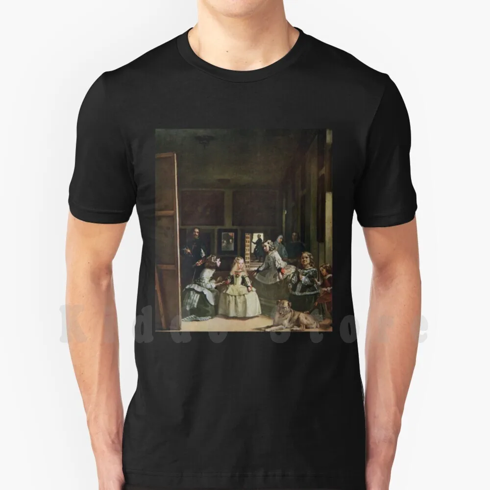 Maglietta Las Meninas Di Catenina Velazraccia Fai-Da-Te Grande Formato 100% Cotone Margherita Theresa Di Spagna Ate Di Spagna Maria Barbola Mariana