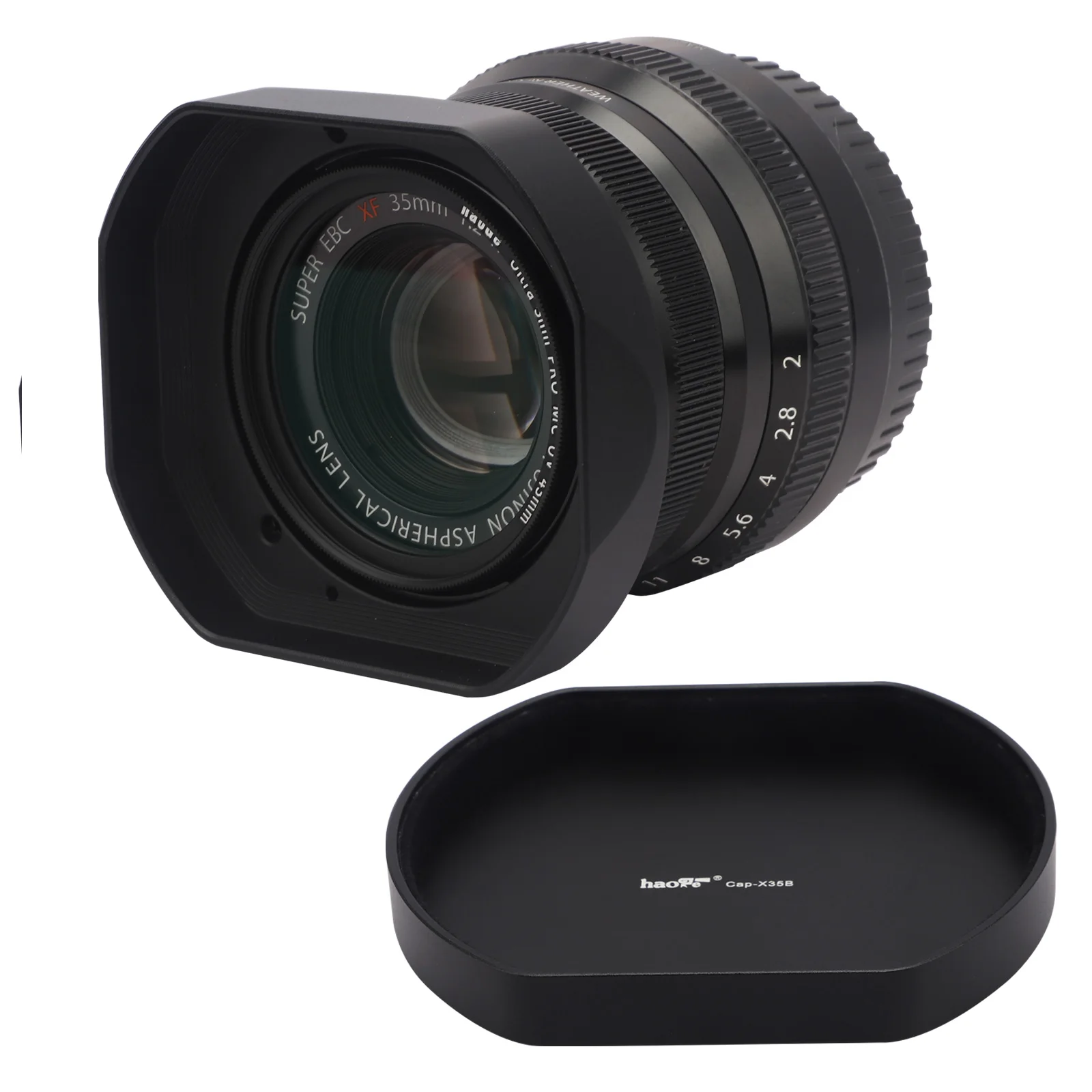 Paraluce A Baionetta Quadrata In Metallo Lh-X35B Haoge Per Fujinon Xf 35Mm F2 R Wr Xf 23Mm F2 R Wr Xc 35Mm F2 (Xc35Mmf2)