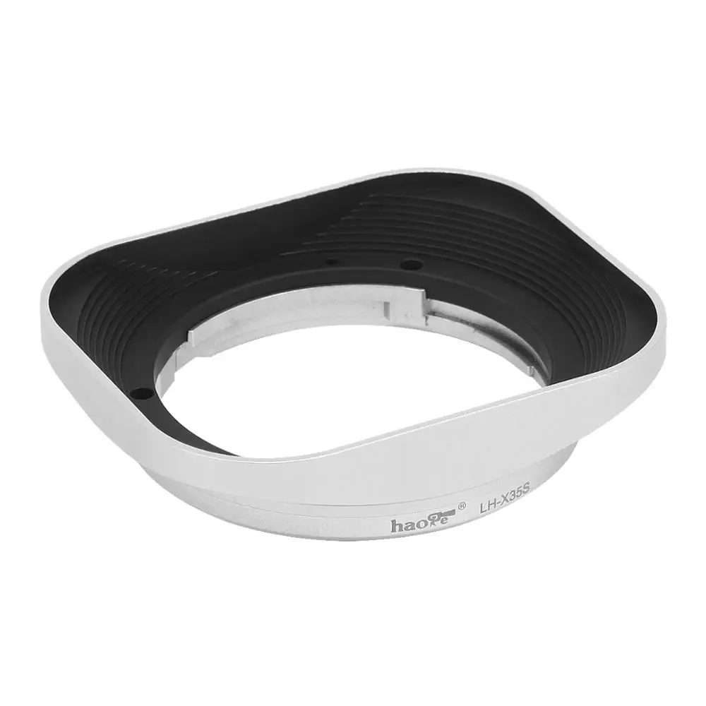Haoge Hg-Lh-X35S Quadrato In Metallo Lens Hood Ombra Per Fuji Fujinon Xf35Mmf2 Xf 35 Millimetri F/2 R Wr E Xf23Mmf2 Xf 23 Millimetri F2 R Wr Lens Arge