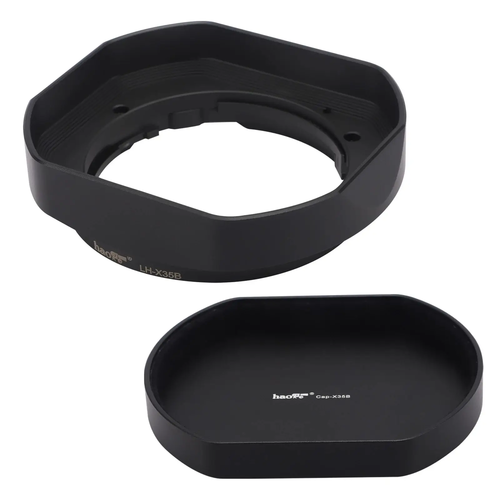 Haoge Lh-X35B Paraluce Quadrato In Metallo Con Cappuccio In Metallo È Progettato Per Obiettivo Fujifilm Xf 23Mm F2 R Wr E Fujifilm Xf 35Mm F2 R Wr
