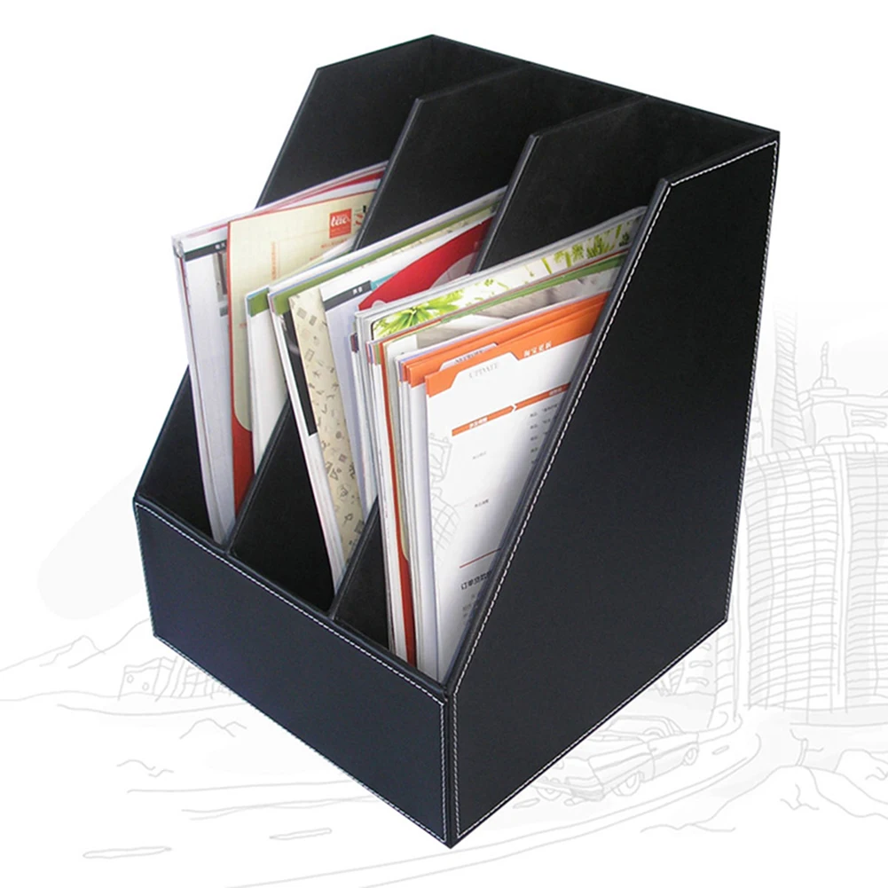 Forniture Per Ufficio Organizzatore Di Documenti In Pelle Fermalibri Stand Portariviste Espositore Portadocumenti In Carta A4