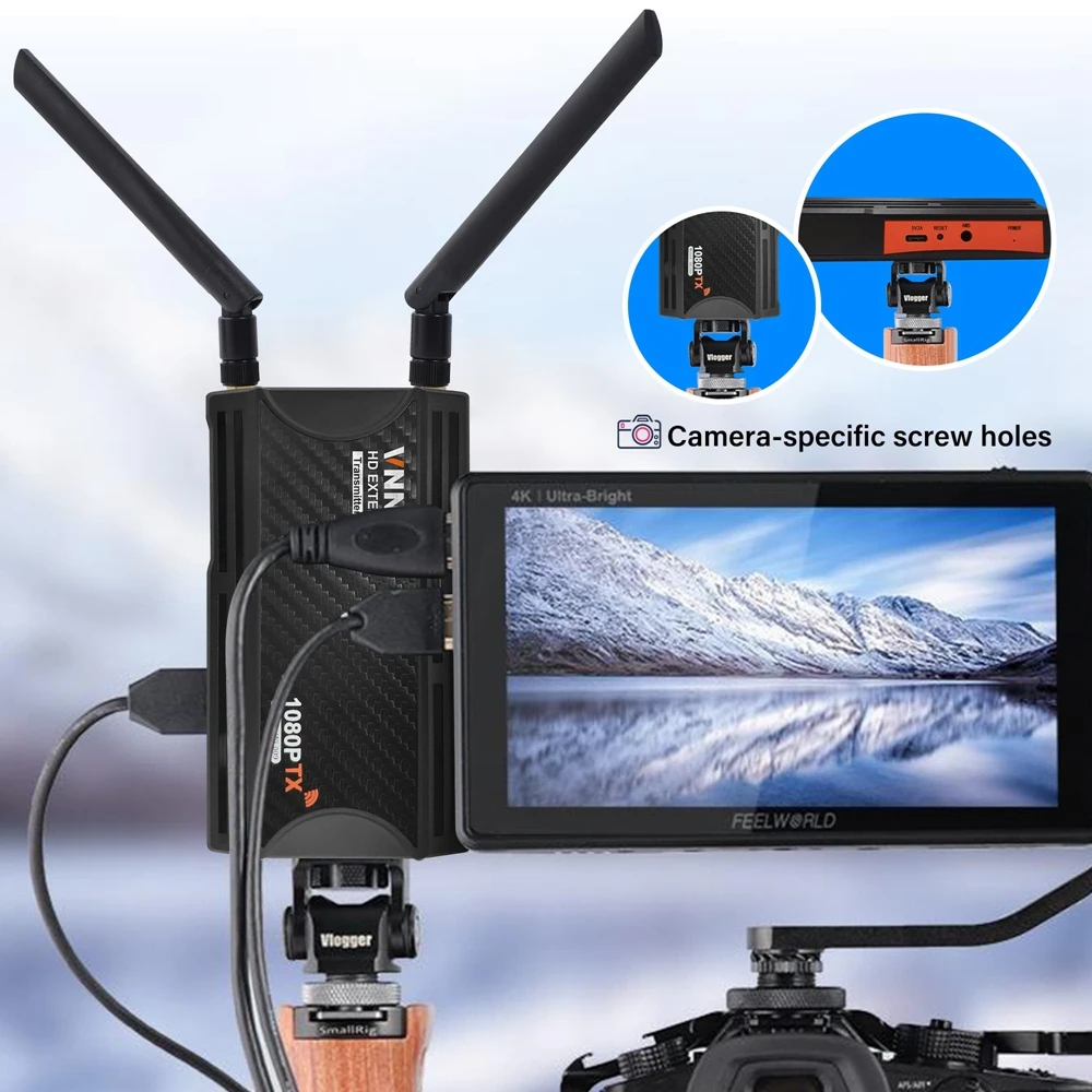Wireless Hdmi Extender Trasmettitore Video Ricevitore Splitter Schermo Per Pro Live Streaming Videocamera Ps4 Videocamera Pc A Tv