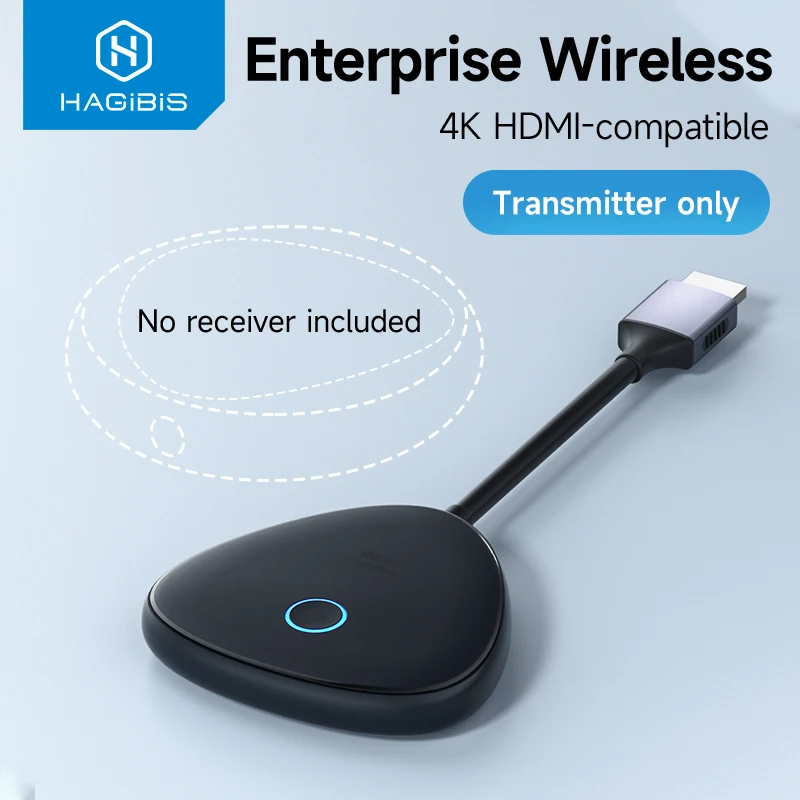Hagibis Wireless 4K Trasmettitore Compatibile Con Hdmi Wireless Extender Hd Trasmettitore Display Dongle Per Trasmettitore Solo Pc Portatile