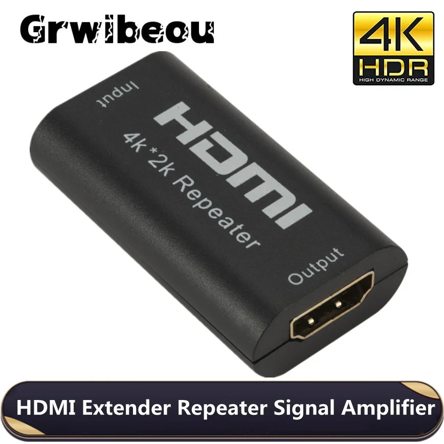 Grwibeou Mini 4K * 2K Hdmi Extender Repeater 3D Hdmi Adapter Amplificatore Di Segnale Booster 4.95Gbps Over Signal Hdtv Hdmi Extender