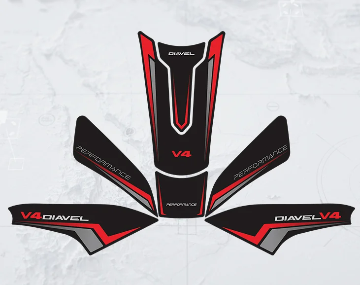 Per Ducati Diavel V4 2023 Diavel Moto Tank Pad Protector Leather Glassing Sticker Decalcomanie Accessori
