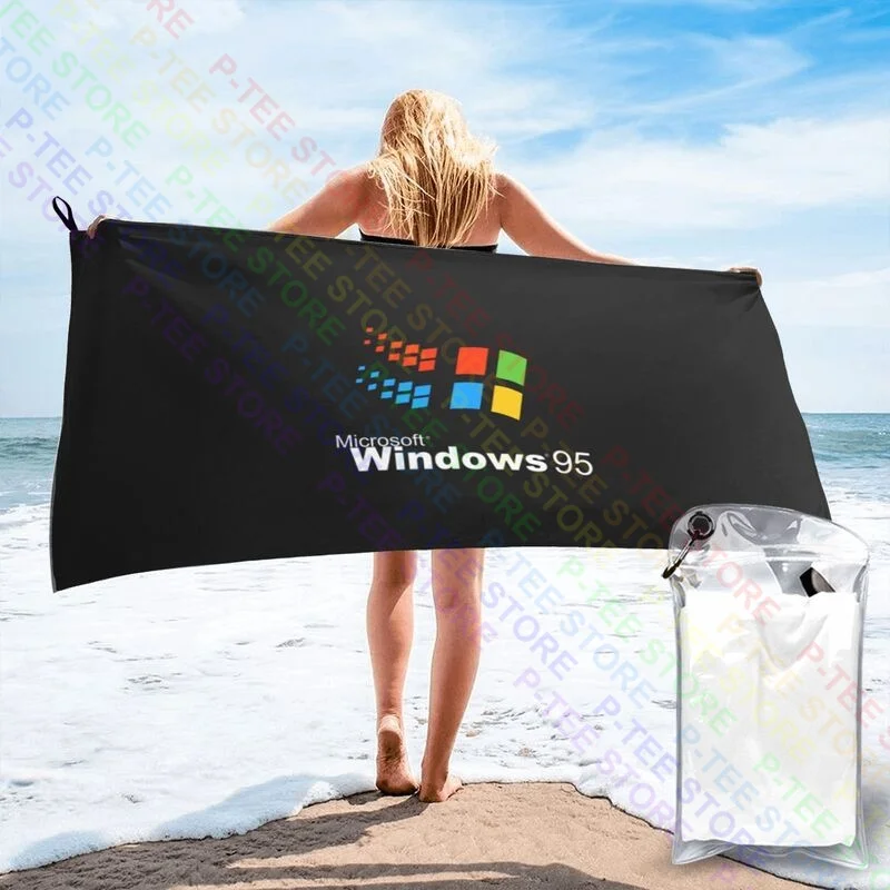 R1 Windows 95 Time To Back To The Quick Dry Asciugamano Portatile Personalizzato Personalizzato